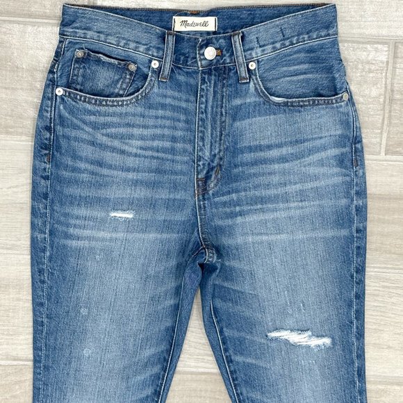 Madewell Rigid High-Rise Skinny The Perfect Vintage Denim Blue Jeans Size 26P - Picture 5 of 15